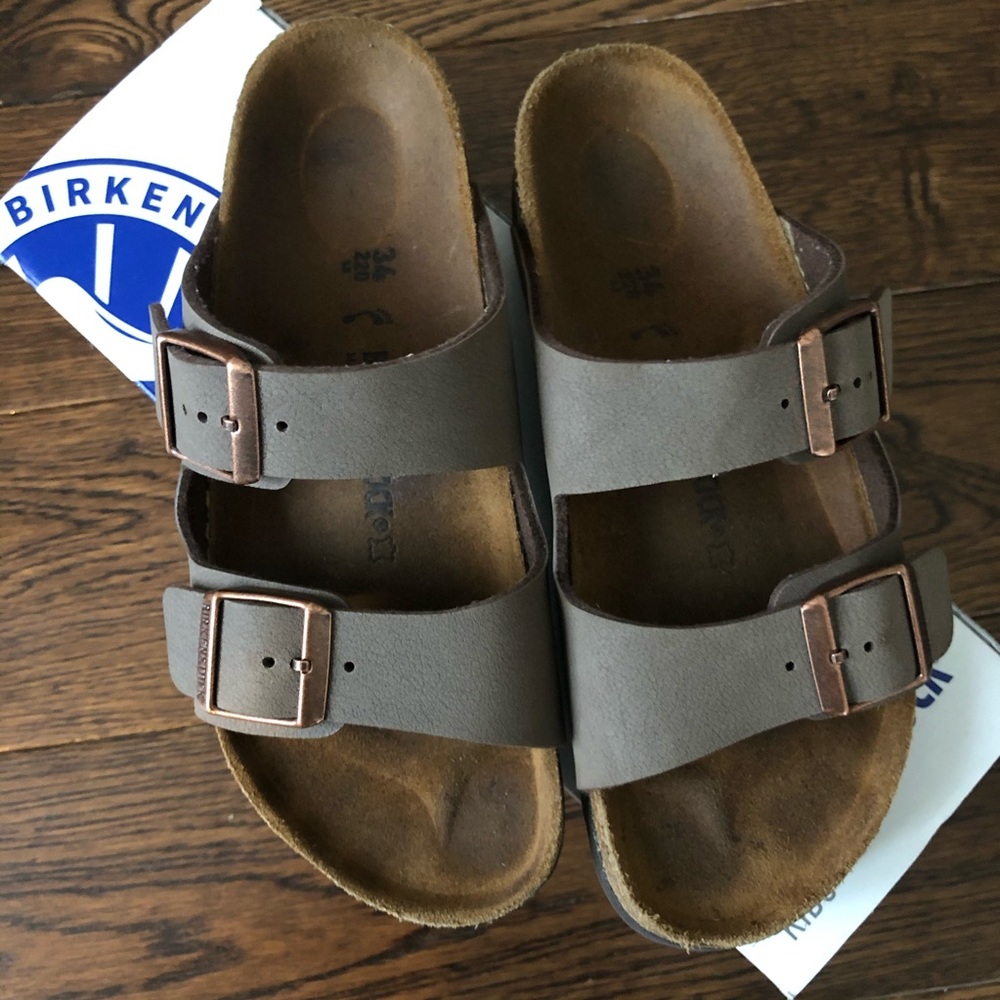 Birkinstock Kids Mocha Arizona Size 34
